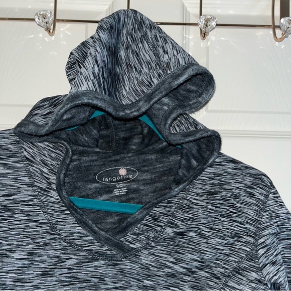 Tangerine Women's Heathered Gray Hoodie S Small - Picture 3 of 6